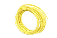 HARLEY Yellow with White Dot 25' Braided Wire fits 0-  Custom,