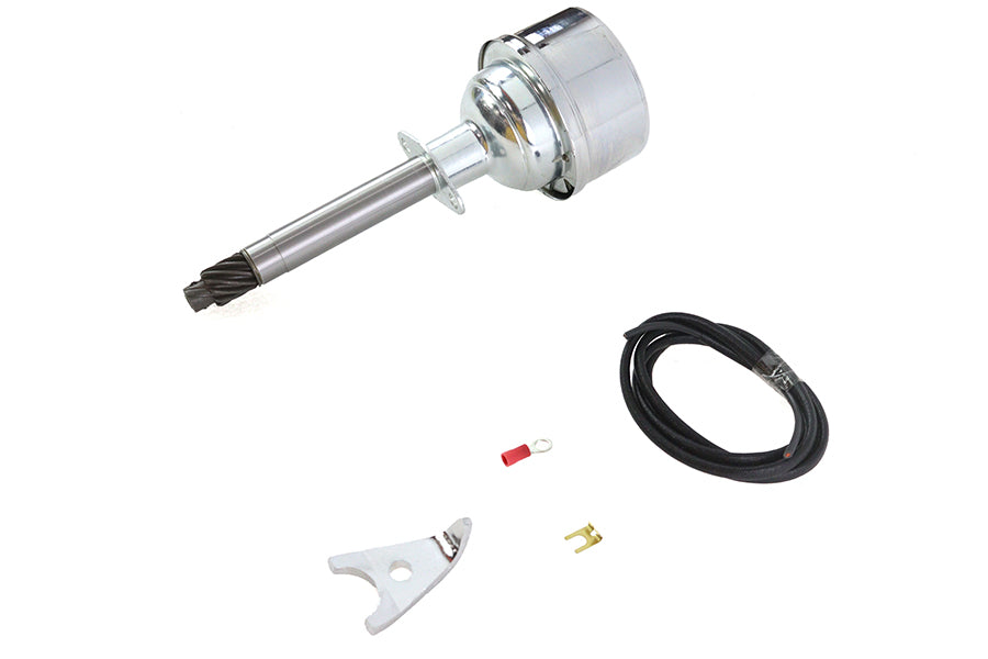 HARLEY V-Fire Overhead Valve Auto Advance Verteiler, verzinkt, passend für 1936-1940 EL, 1941-1965 FL,