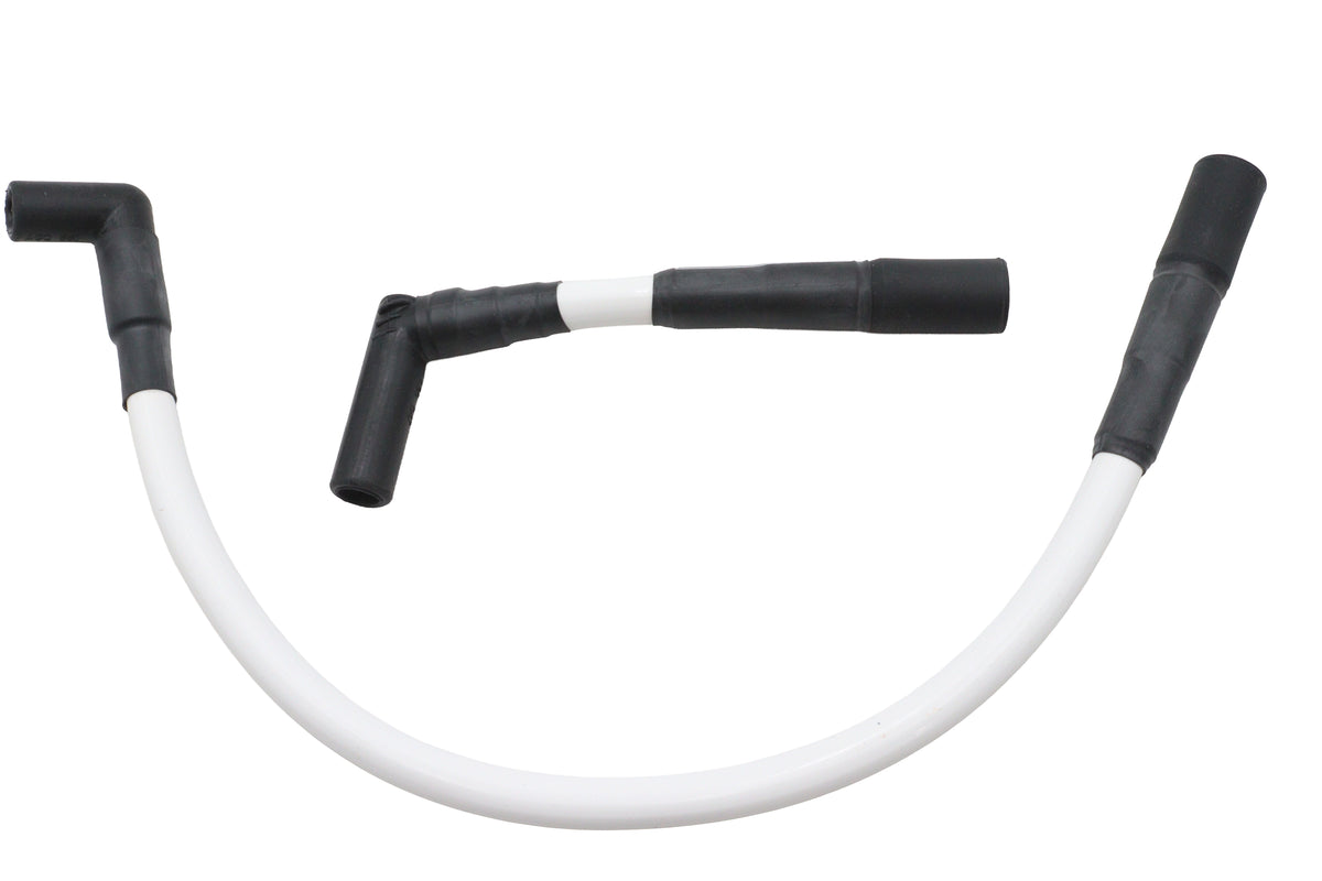 HARLEY Ultima 8mm Hochleistungs-Zündleitungssatz Weiß Passend für 1999-2017 FXST, 1999-2017 FLST,