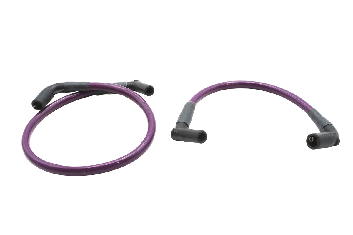 HARLEY Ultima 8mm Hochleistungs-Zündkerzenkabelsatz Lila Passt 2009-2010 FLH, 2009-2010 FLT,