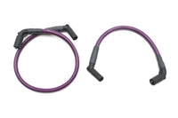 HARLEY Ultima 8mm Hochleistungs-Zündkerzenkabelsatz Lila Passt 2009-2010 FLH, 2009-2010 FLT,