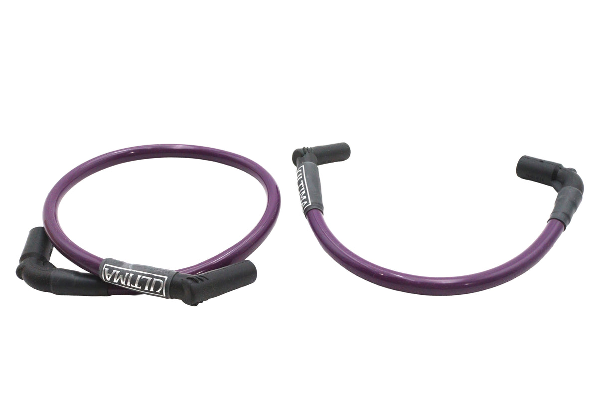 HARLEY Ultima 8mm Hochleistungs-Zündkerzenkabelsatz Lila Passt 2009-2010 FLH, 2009-2010 FLT,