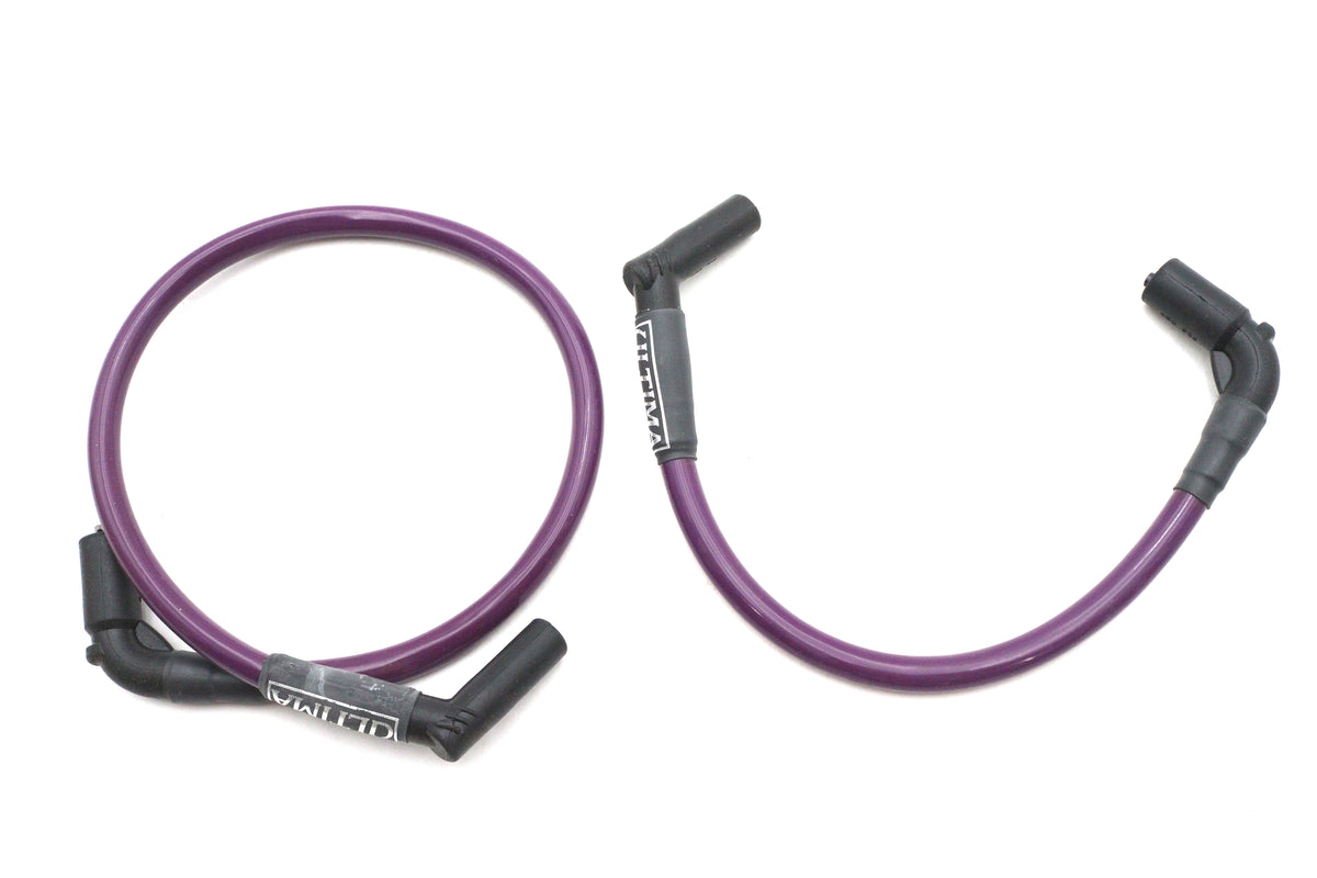 HARLEY Ultima 8mm Hochleistungs-Zündkerzenkabelsatz Lila Passt 2009-2010 FLH, 2009-2010 FLT,