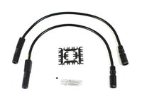 HARLEY Accel 8mm S/S Spiral Core Zündleitungssatz schwarz passend für 2004-2006 XL, 1999-2008 FLT,