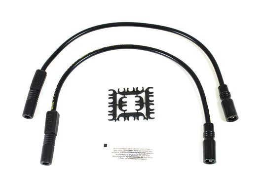 HARLEY Accel 8mm S/S Spiral Core Zündleitungssatz schwarz passend für 2004-2006 XL, 1999-2008 FLT,