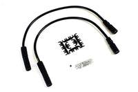 HARLEY Accel 8mm S/S Spiral Core Zündleitungssatz schwarz passend für 2004-2006 XL, 1999-2008 FLT,