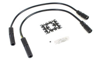 HARLEY Accel 8mm S/S Spiral Core Zündleitungssatz schwarz passend für 2004-2006 XL, 1999-2008 FLT,