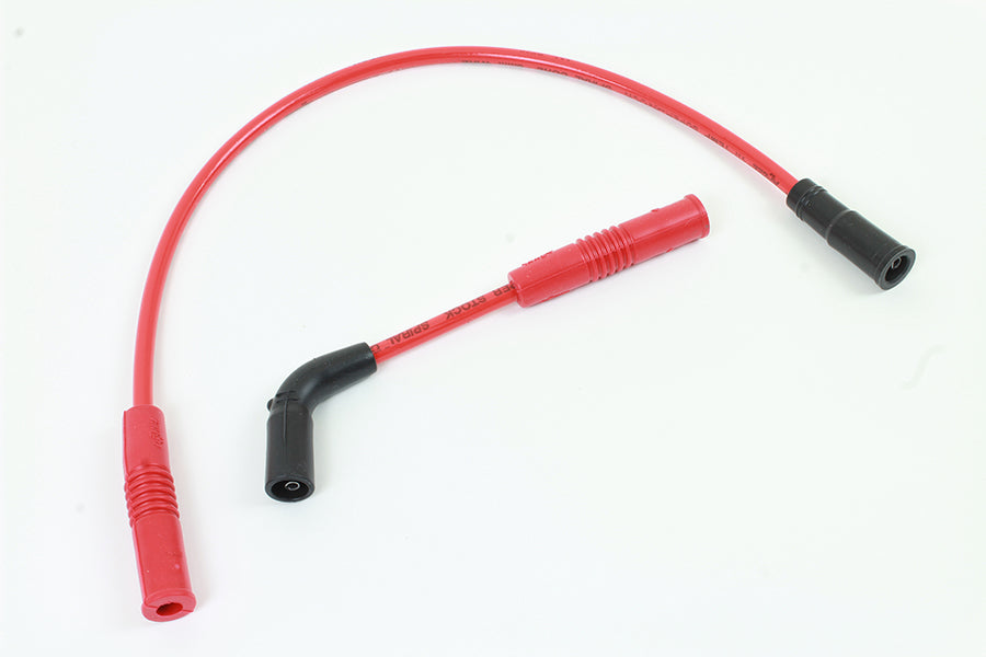 HARLEY Accel 8mm S/S Spiral Core Zündkabelsatz Rot Passend für 2007-UP XL,