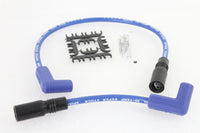 HARLEY Accel 8 mm S/S Spiral Core Zündkabelsatz Blau passend für 1999–2017 FXD,