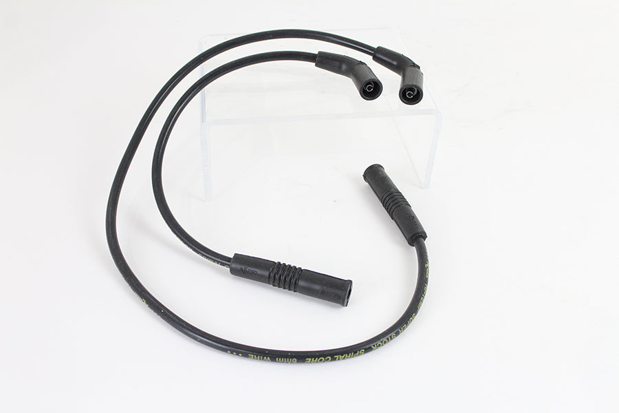 HARLEY Accel 8mm S/S Spiral Core Zündkabelsatz Schwarz Passend für 2009-2016 FLT,