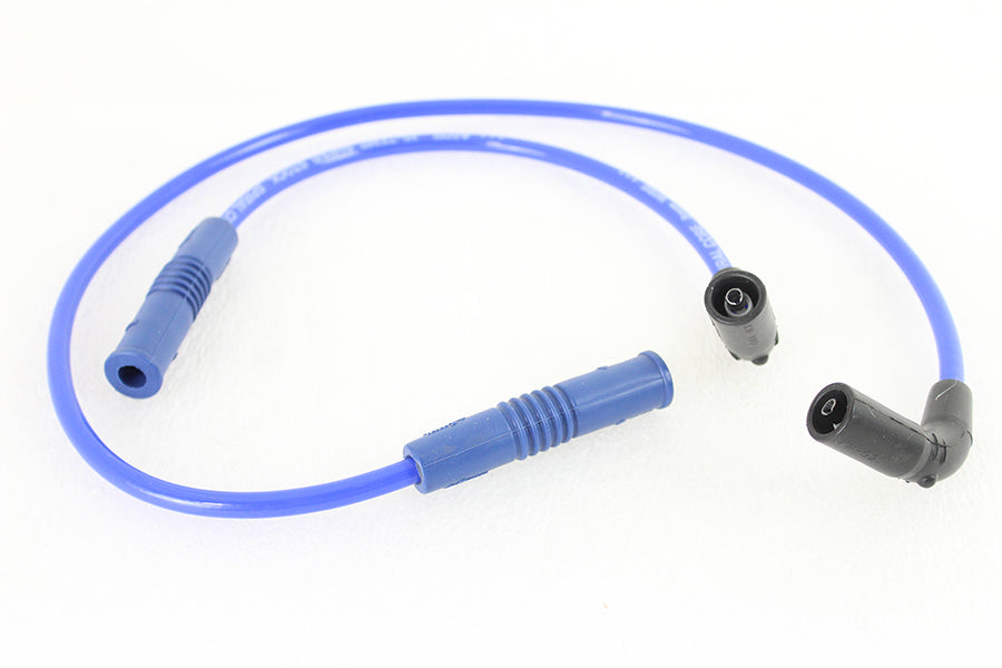HARLEY Accel 8mm Edelstahl Spiralzündkabelsatz Blau Passend für 2009–2016 FLT,