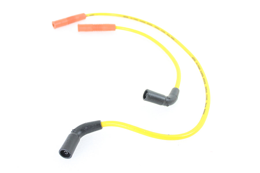HARLEY Accel 8mm S/S Spiral Core Zündkabelsatz Gelb Passend für 2009-2016 FLT,