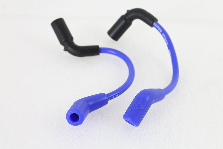 HARLEY Accel 8mm S/S Spiral Core Zündkabelsatz Blau Passend für 2018-UP FXST,