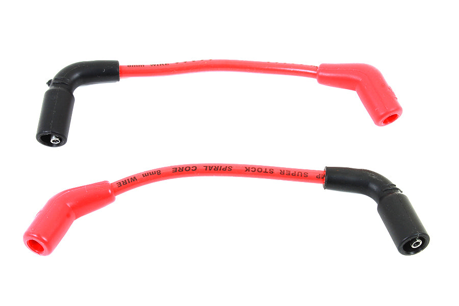 HARLEY Accel 8mm S/S Spiral Core Zündkabelsatz Rot Passend für 2018-UP FXST,