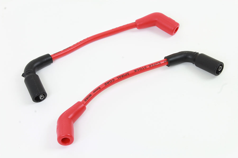 HARLEY Accel 8mm S/S Spiral Core Zündkabelsatz Rot Passend für 2018-UP FXST,