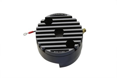 HARLEY Reglerabdeckung, niedriges Drehmoment, 12 Volt, schwarz, passend für 1965-1969 FL, 1965-1981 XL,