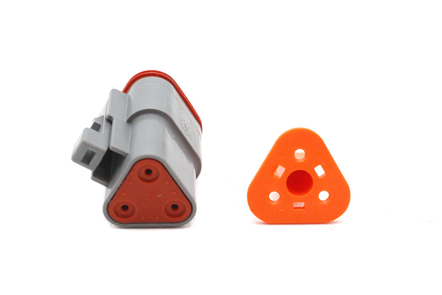 HARLEY Deutsch Versiegelter 3-Draht-Stecker-Komponente Passt 0-  Alle, Modelle 0-  Alle, Modelle