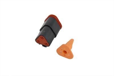 HARLEY Deutsch versiegelter 4-Draht-Stecker-Komponente Passt 0- Alle Modelle, Modelle 0- Alle Modelle