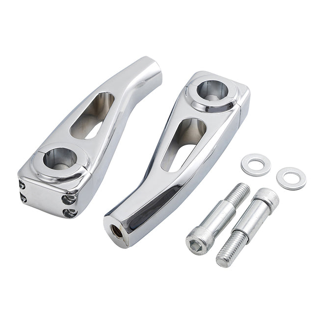 Custom Chrome HARLEY CHROME 6" TALON PRO RISERS  FOR BIKES THAT ACCEPT A 1"