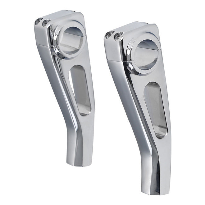 Custom Chrome HARLEY CHROME 6" TALON PRO RISERS FIT FOR BIKES THAT ACCEPT A 1.25