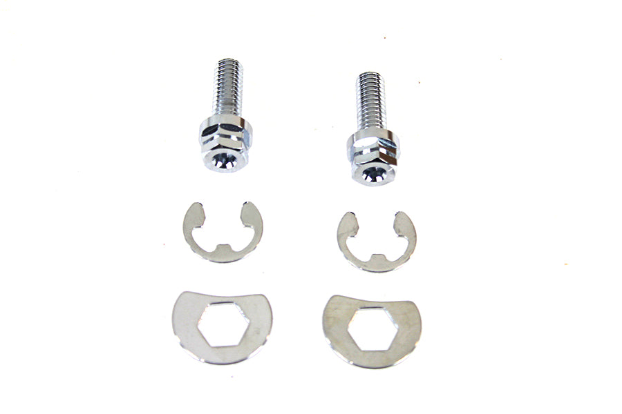 HARLEY Auspuffrohr-Befestigungssatz Chrom Passend für 1966-1984 FL, 1971-1984 FX,