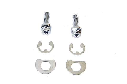 HARLEY Auspuffrohr-Befestigungssatz Chrom Passend für 1966-1984 FL, 1971-1984 FX,