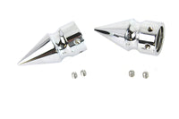 HARLEY Vorderachs-Abdeckungsset Pike Style verchromt, passend für FLSTS 2001–2011, FXSTS 2001–2011,