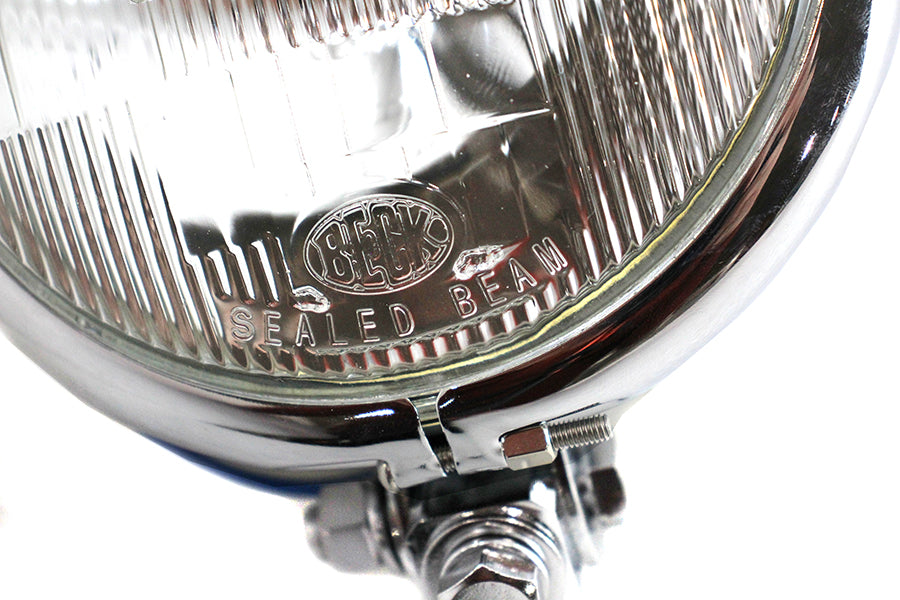 HARLEY 5-3/4 inch Round Headlamp Assembly Chrome fits 0-  Custom,