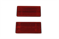 HARLEY Nachbau rotes Reflektoren-Set für Federbeine, passend für XL 1990-1993,