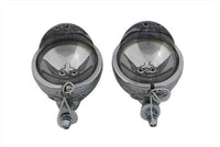 HARLEY 4-1/2 Zoll Spotlampen-Set mit Visier Passend für 1964-1984 FL, 1979-UP FLT, 1986-UP FLST,