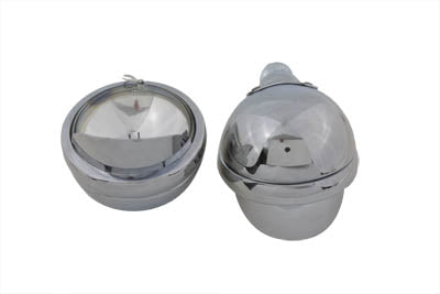 HARLEY 4-1/2 Zoll Spotlampen-Set mit Visier Passend für 1964-1984 FL, 1979-UP FLT, 1986-UP FLST,
