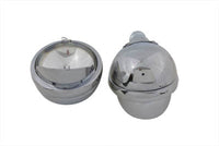 HARLEY 4-1/2 Zoll Spotlampen-Set mit Visier Passend für 1964-1984 FL, 1979-UP FLT, 1986-UP FLST,