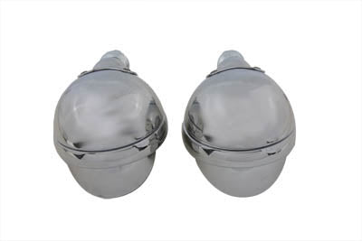 HARLEY 4-1/2 Zoll Spotlampen-Set mit Visier Passend für 1964-1984 FL, 1979-UP FLT, 1986-UP FLST,