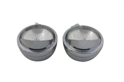 HARLEY 4-1/2 Zoll Spotlampen-Set mit Visier Passend für 1964-1984 FL, 1979-UP FLT, 1986-UP FLST,