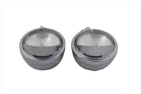 HARLEY 4-1/2 Zoll Spotlampen-Set mit Visier Passend für 1964-1984 FL, 1979-UP FLT, 1986-UP FLST,