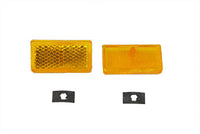 HARLEY Amber Reflektor Set passend für 1969-1971 FL,
