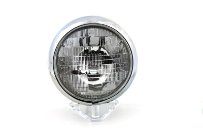 HARLEY 6 Volt 7 inch Round Sealed Beam Headlamp Assembly fits 1949-1959 FL,