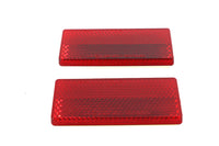 HARLEY Roter Rückstrahler Satz Passend für 1973-1984 FX, 1972-UP XL, 1984-1990 FXST, 1986-UP FLST, 1