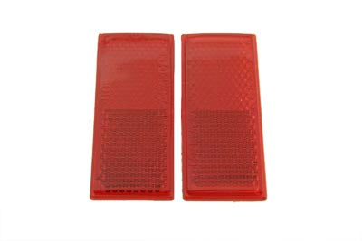 HARLEY Rear Red Reflector Set fits 1973-1984 FX,   1972-UP XL,   1984-1990 FXST,   1986-UP FLST,   1972-1984 FL,