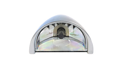 HARLEY 5-3/4 inch Half Moon Headlamp Chrome Billet fits 0-  Custom,