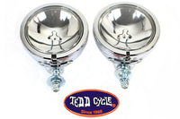 HARLEY Chrome Zusatzscheinwerfer-Set Passend für 1964-1984 FL, 1979-UP FLT, 1986-UP FLST,