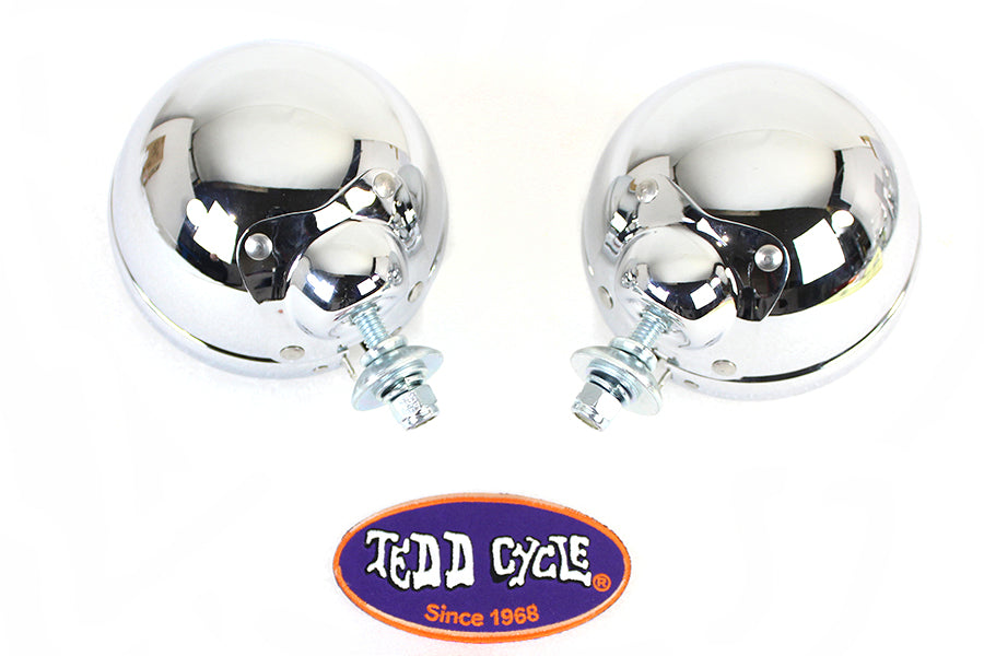 HARLEY Chrome Zusatzscheinwerfer-Set Passend für 1964-1984 FL, 1979-UP FLT, 1986-UP FLST,