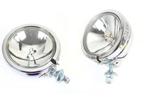 HARLEY Chrome Zusatzscheinwerfer-Set Passend für 1964-1984 FL, 1979-UP FLT, 1986-UP FLST,