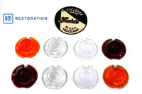 HARLEY Guide Bullet Marker Lampen Linsen Set Passend für 1948-1984 FL, 1948-1984 FLH, 1941-1947 FL,
