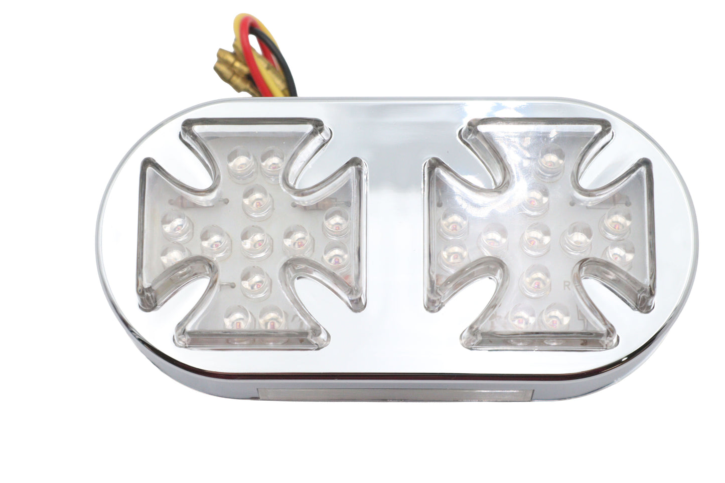HARLEY Chrom Malteserkreuz-Rücklicht Passend für 1984-1998 FXST, 1980-1986 FX, 1980-1986 FX,