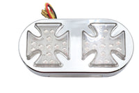 HARLEY Chrom Malteserkreuz-Rücklicht Passend für 1984-1998 FXST, 1980-1986 FX, 1980-1986 FX,