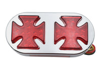 HARLEY Chrome Maltese Schlussleuchte passend für 1984-1994 FXST, 1980-1986 FX, 1980-1986 FX,