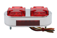 HARLEY Chrome Maltese Schlussleuchte passend für 1984-1994 FXST, 1980-1986 FX, 1980-1986 FX,