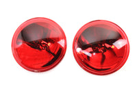 HARLEY Red 4-1/2 inch 12 Volt Sealed Beam Spotlamp Set fits 0-  All, 4-1/2 spotlamp" 0-  All, 4-1/2 spotlamp"