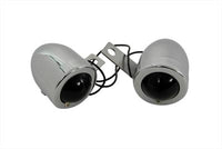 HARLEY Chrome Bullet Markierungsleuchten-Set mit roter Linse, passend für 0- Custom, Anwendung